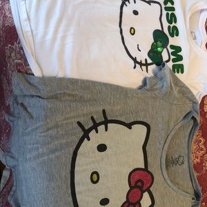 Two Hello Kitty tees